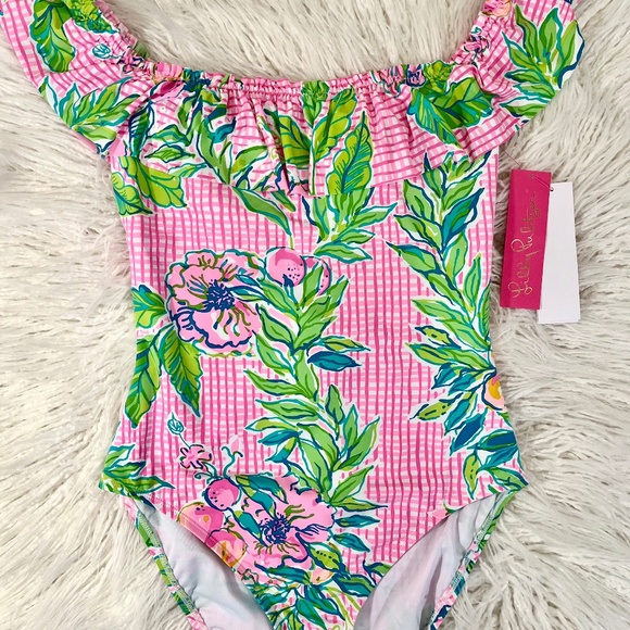 Lilly Pulitzer "One piece Swim Suit in Don't Stop Beleafing" NWT - Picture 1 of 16